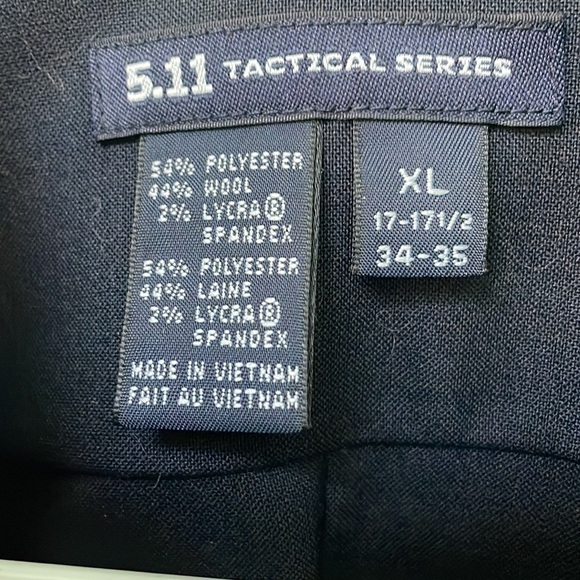 511 Tactical Mens shirt XL Zip Button Up Black - Picture 2 of 7